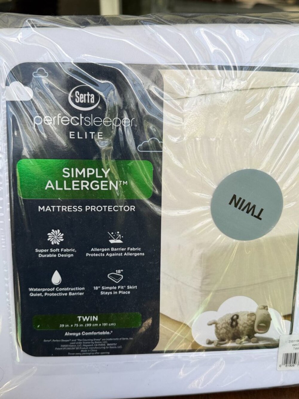 Serta Twin Mattress Protector Allergen Barrier